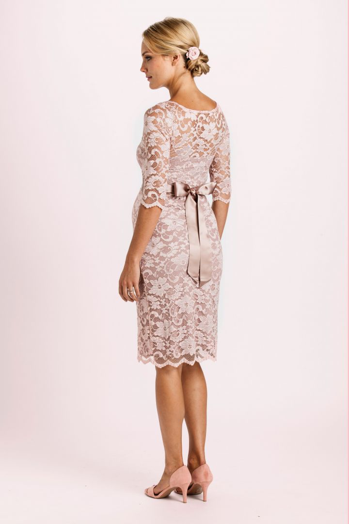 Lace Dress with Sash rose