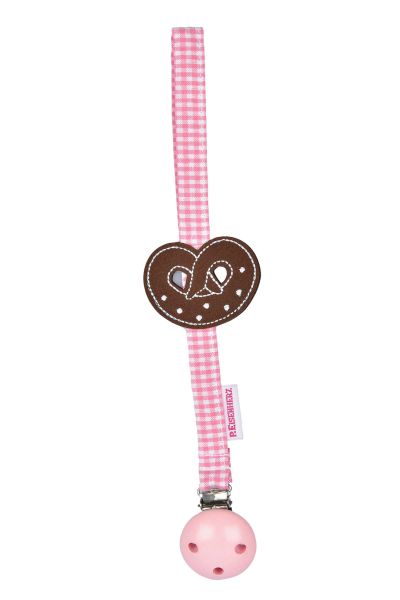 Traditional pretzel dummy strap, pink