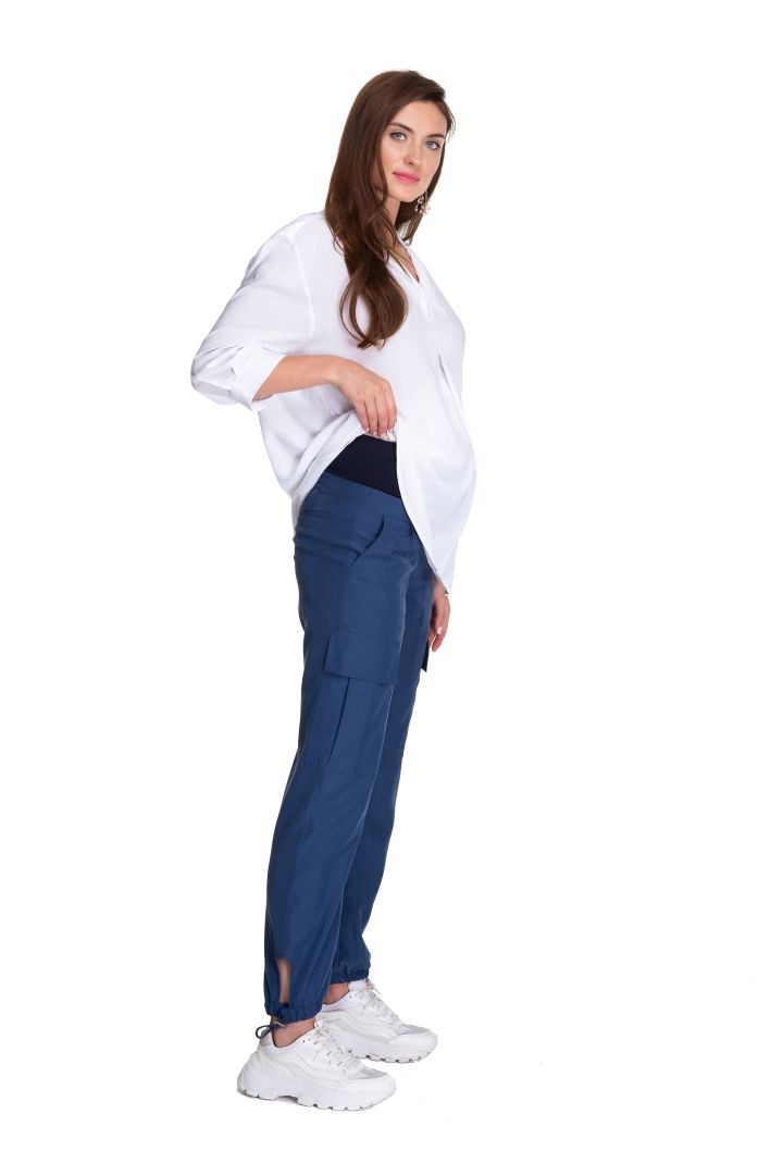 Cargo Maternity Trousers Denim