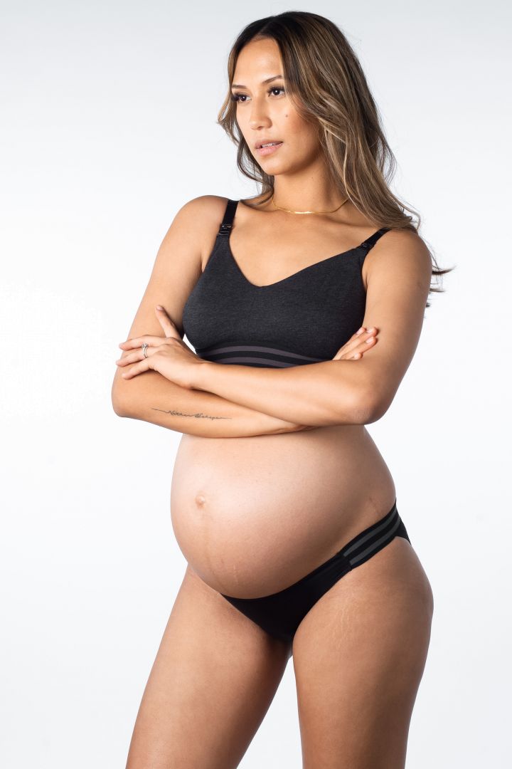 Multifit Schwangerschafts- und Still BH aus Baumwolle schwarz