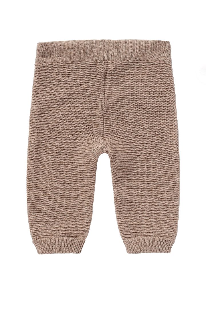 Organic Baby Knit Trousers taupe