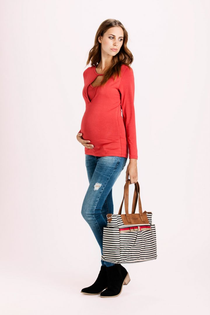 Olivia Organic Maternity and Nursing Shirt