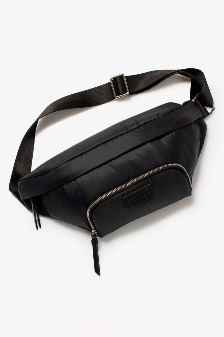 Belt changing bag eco made of recycled nylon black