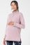 Preview: Maternity and Nursing Sweater with Zip Detail pink
