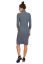 Preview: Maternity Dress Rib Knit with Turtleneck grey