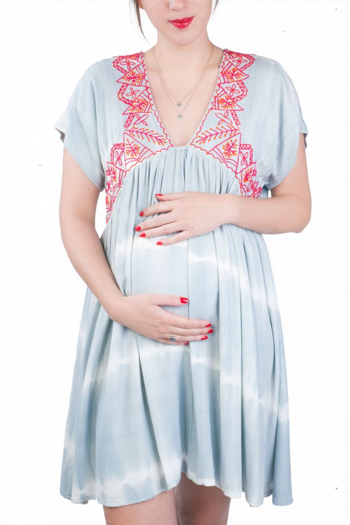 Maternity and nursing tunic dress Batik Style