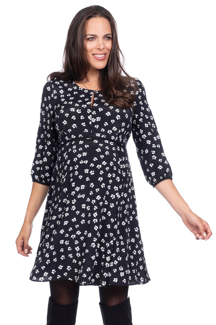 Floral Maternity and Nursing Dress