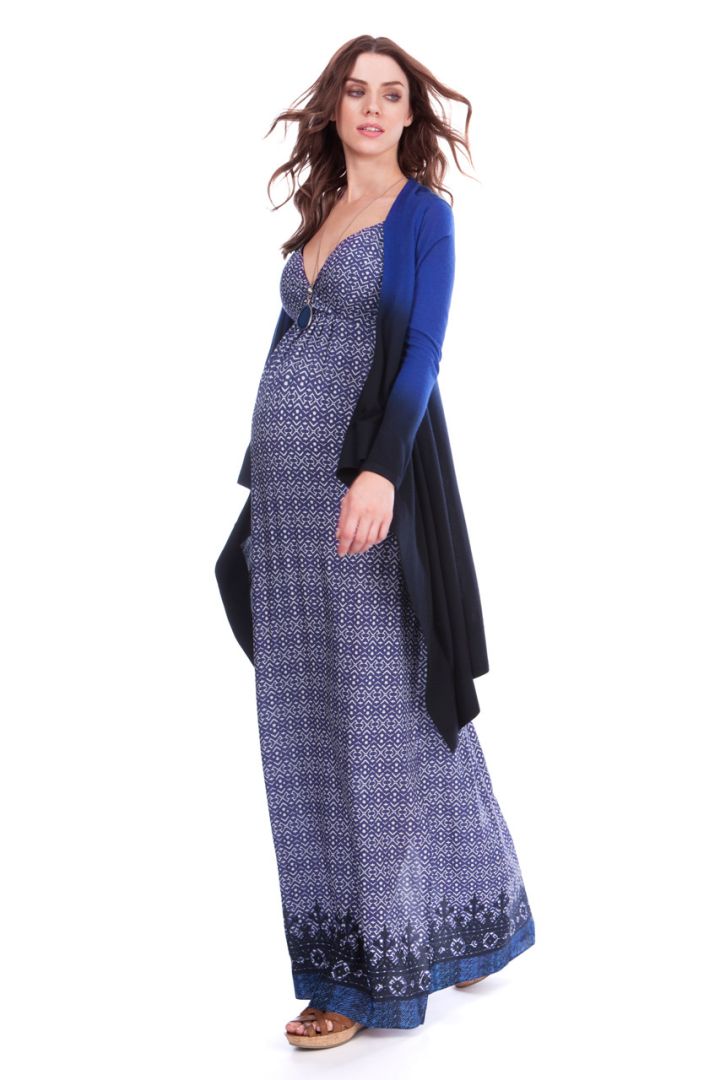 Maternity Maxi Dress with Print