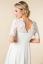 Preview: Midi maternity wedding dress with sweetheart neckline