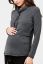 Preview: Maternity and Nursing Hoodie with Zip Fastenings grey