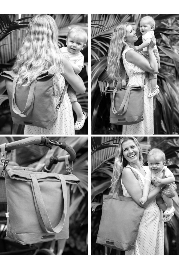 2 in 1 Baby-Changing Bag and Backpack sand