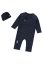 Preview: 2pcs Set with Romper and Hat navy