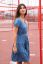 Preview: Organic Maternity and Nursing Dress with Flounces blue