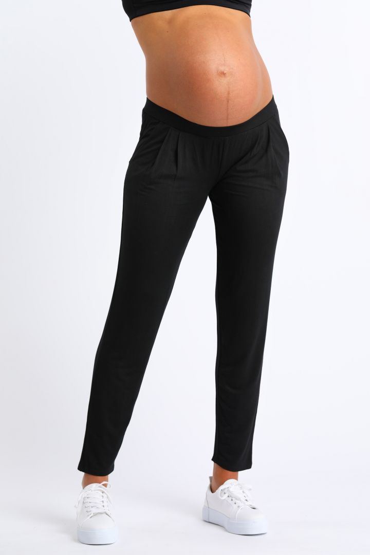 Modal Maternity Trousers with Elastic Waistband