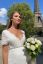 Preview: V-neck Maternity Wedding Dress with Back Neckline