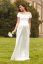 Preview: Long Maternity Bridal Dress with Submarine Neckline