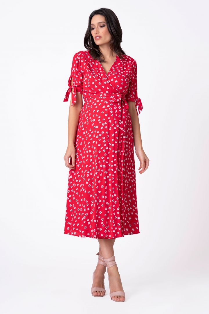 Maternity and Nursing Dress with Floral Print