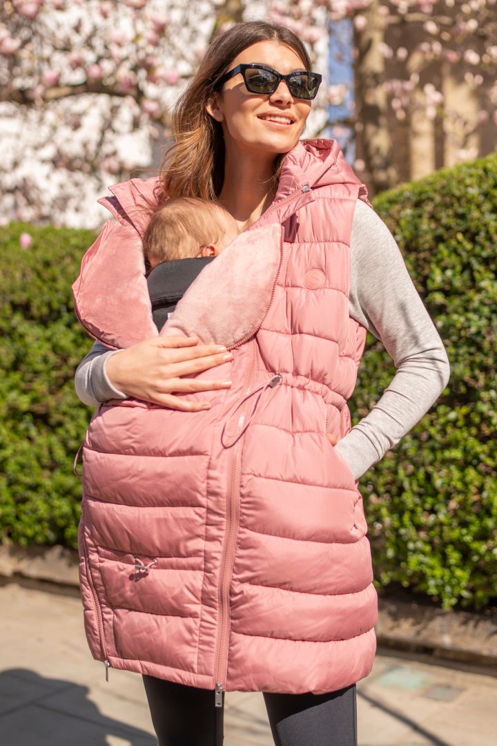 Eco Maternity and Babywearing Vest pink