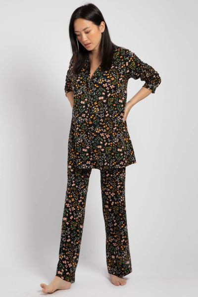 Umstandsmode Schlafanzug mit Stillfunktion Damen Kleidung Umstandskleidung Unterwäsche Umstands-Nachtwäsche Esmara Umstands-Nachtwäsche 