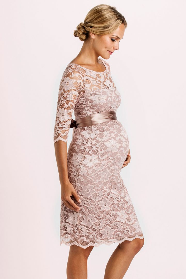 Lace Dress with Sash rose