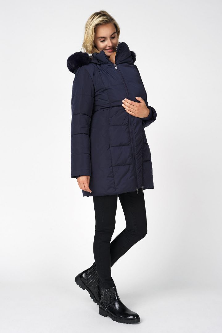 3 in 1 maternity jacket with insert in navy