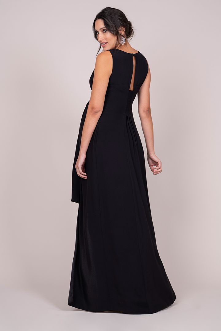 Maternity evening dress with knot detail