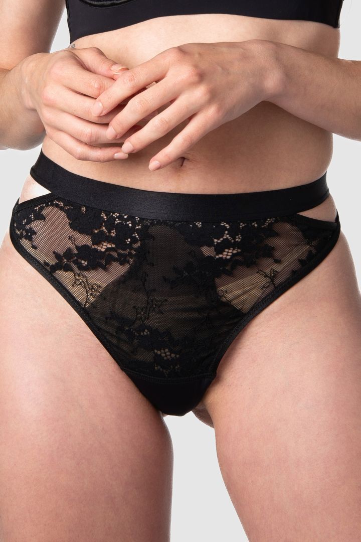 G-string with Lace and Cut Outs