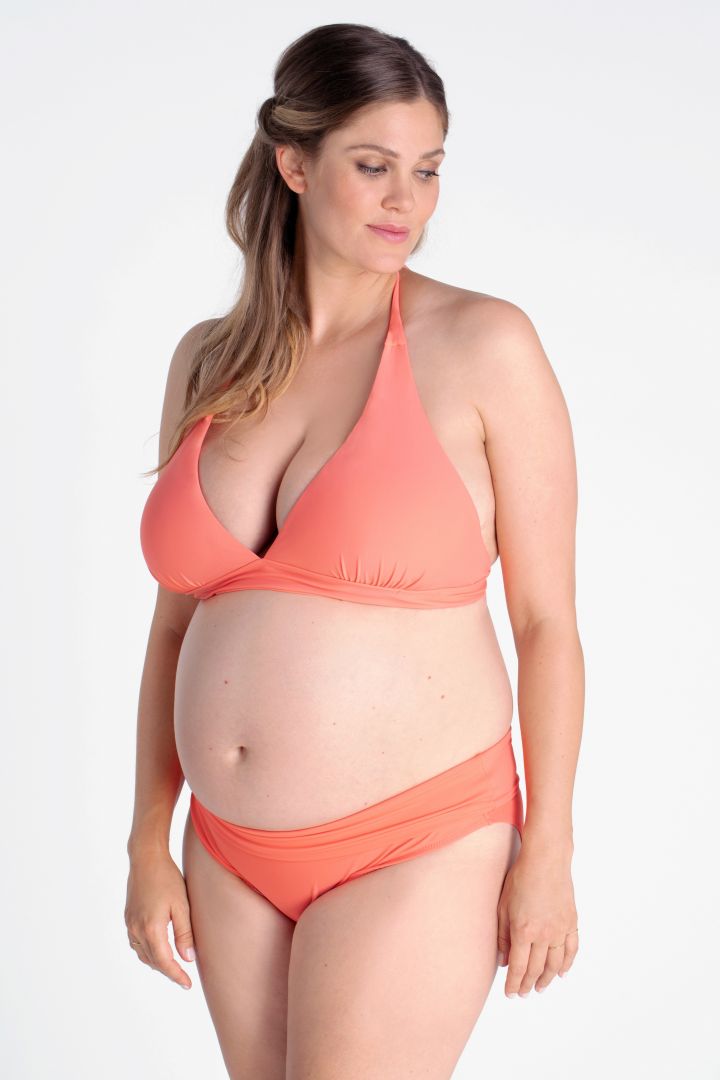 Halter neck maternity bikini