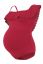 Preview: Maternity swimsuit with valance red