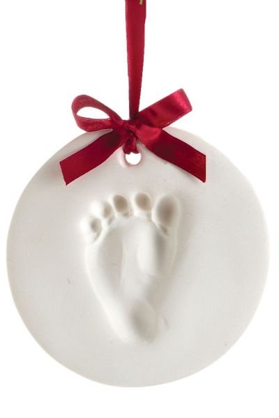 Weihnachts-Anhänger Baby Fuß & Handabdruck