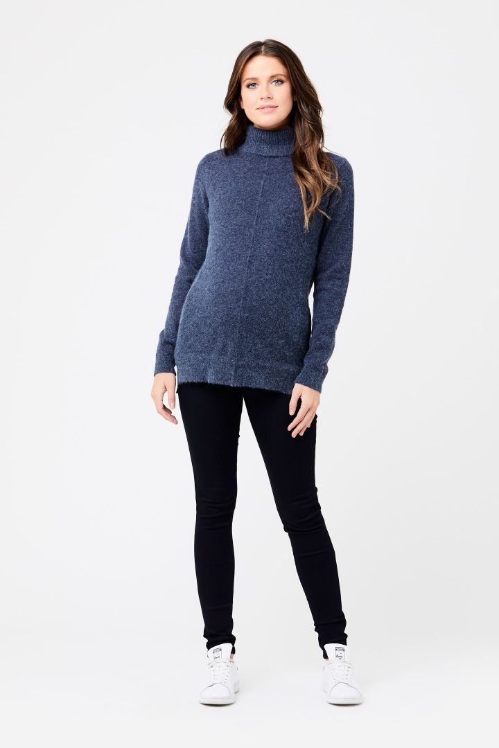 Maternity and nursing jumper with side zipper