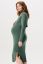 Preview: Maternity and Nursing Dress with Stand-up Collar sage
