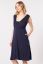 Preview: Eco Viscose Maternity and Nursing Nightgown with Cache-Coeur Neckline navy