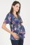 Preview: Satin Maternity and Nursing Blouse navy
