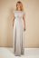 Preview: Festive maternity gown silver