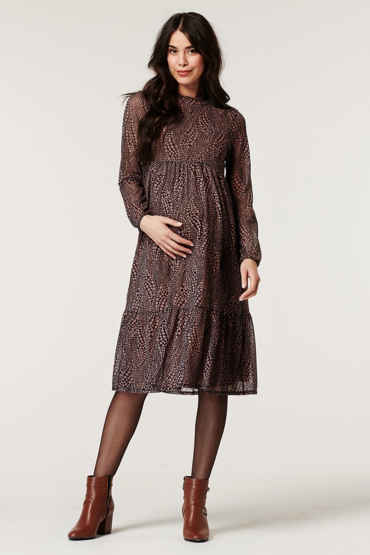 Maternity Dress with Allover Print