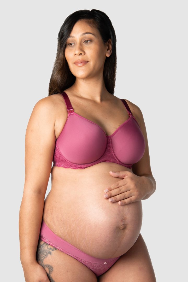 Spacer Maternity and Nursing Bra berry
