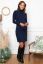 Preview: Layered Maternity and Nursing Dress with Turtleneck navy