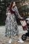 Preview: Maxi Maternity and Nursing Dress with Graphic Print