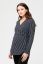 Preview: Maternity and Nursing Wrap Blouse navy/white