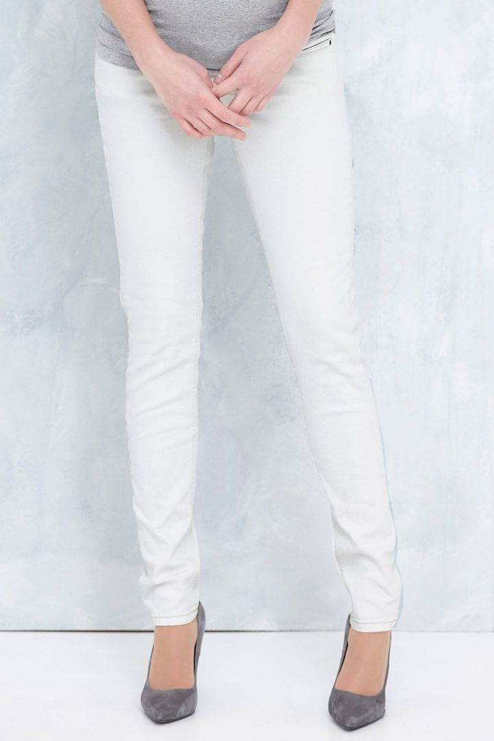 Umstandsjeans slimfit dirty white