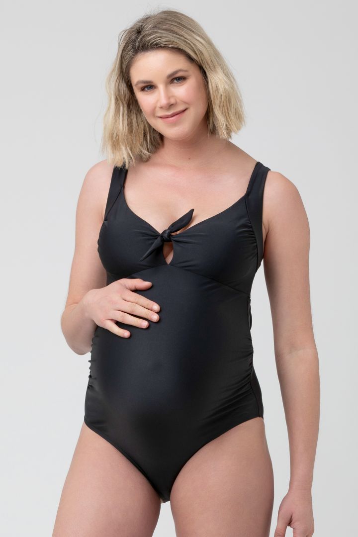 Maternity Swimsuit with Tie Detail