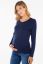Preview: Ecovero Double Layer Maternity- and Nursing Shirt navy