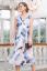 Preview: Midi Maternity Silk Dress with Flower Print