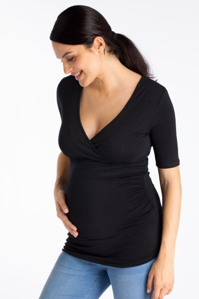 Livaeco Maternity and Nursing Shirt black