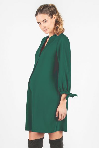 Trapeze Maternity Dress green