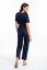 Preview: Maternity and Nursing Jumpsuit with Button Strip navy
