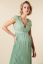 Preview: Festive Maternity Dress with Lace Top and Pleats mint