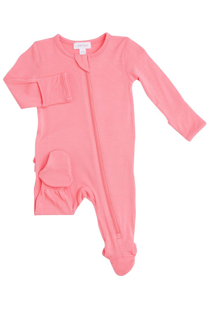 Romper with Ruffles Flamingo Pink