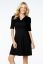 Preview: Stomach-flattering nursing dress with short sleeves in black